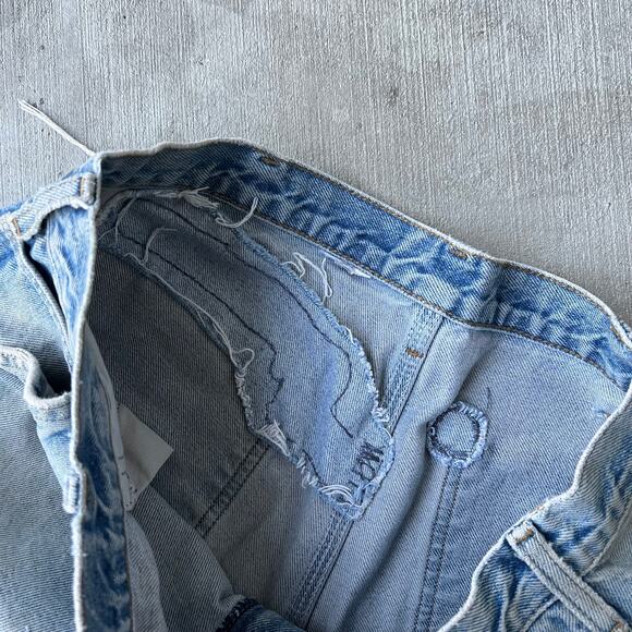 Vintage Y2K Carhartt denim blue jeans double knee work wear carpenter pants - Picture 10 of 11